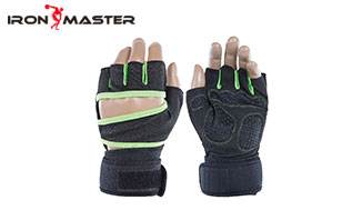 Accessory Exercise Home Ventilated Weight Lifting Gym Workout Gloves With Wrist Wrap Support